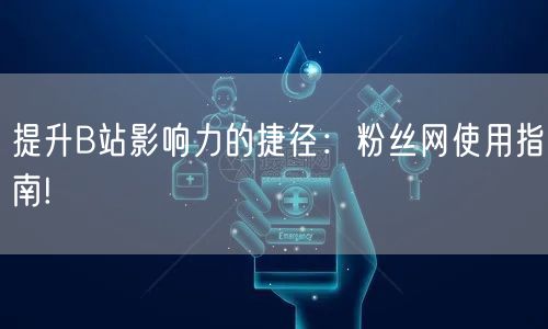 提升B站影响力的捷径:粉丝网使用指南!